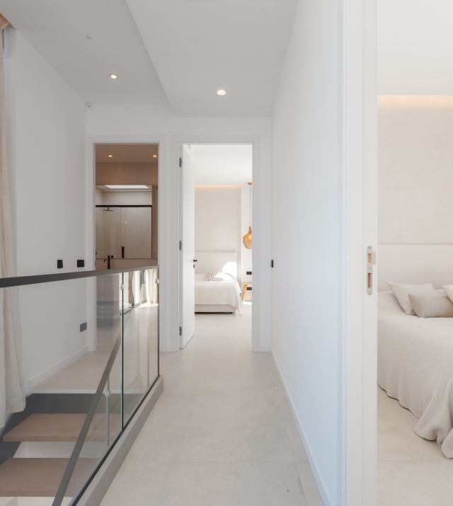 Resa Estates villa sant Jordi modern Ibiza for sale bedroom hallway.jpg